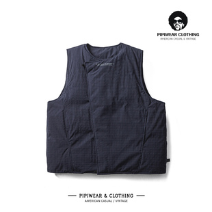 2024冬天抗寒保暖户外防水斜门襟坎肩男冬季 90白鸭绒羽绒马甲背心