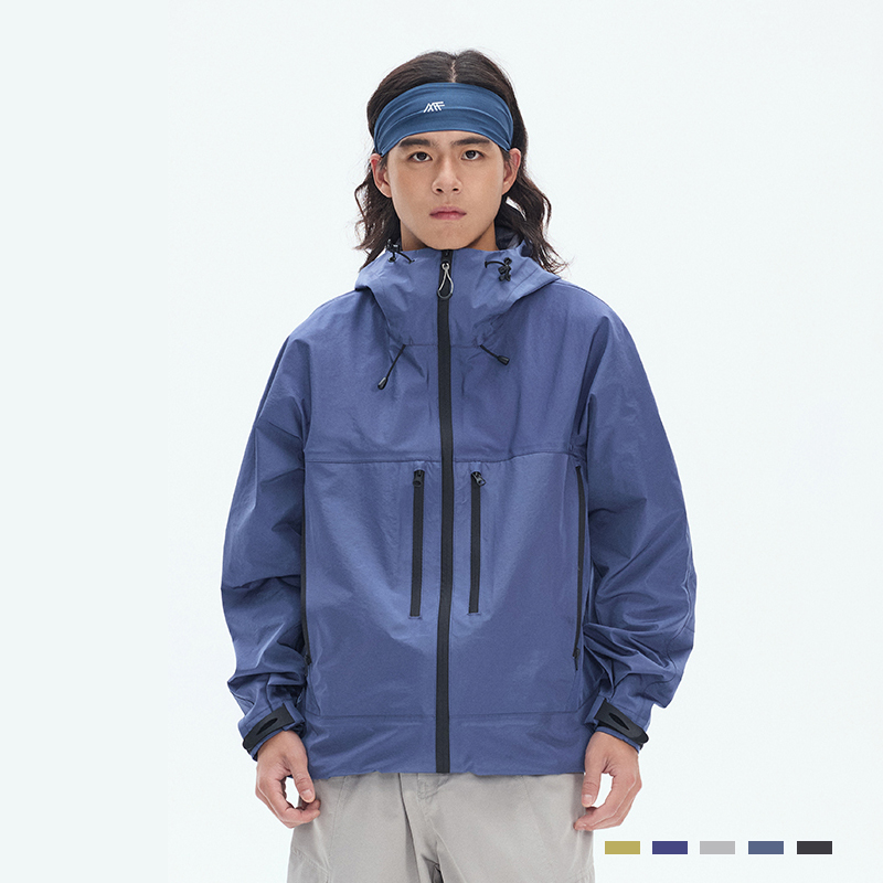 三防硬壳冲锋衣男多口袋登山外套