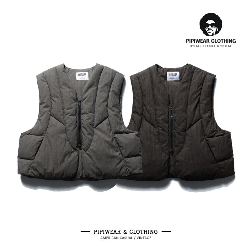 冬天美式高级感90白鸭绒羽绒服马甲男士冬季抗寒保暖无袖背心外套