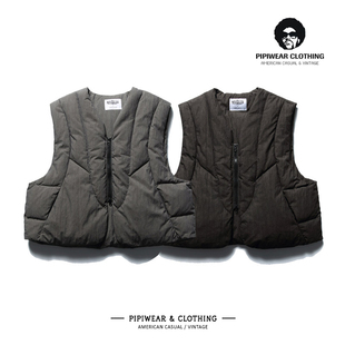 冬天美式高级感90白鸭绒羽绒服马甲男士冬季抗寒保暖无袖背心外套