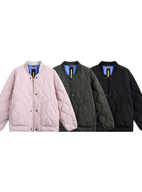 SEVENNOS 基础款情侣轻薄粉色羽绒服 9049