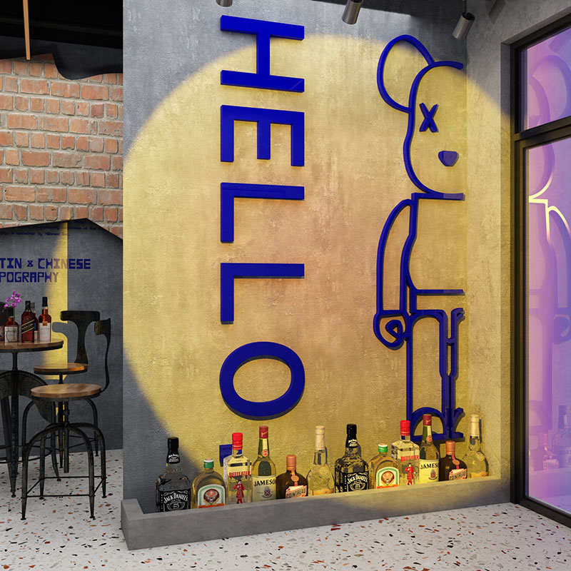 酒吧装饰品摆件亚克力