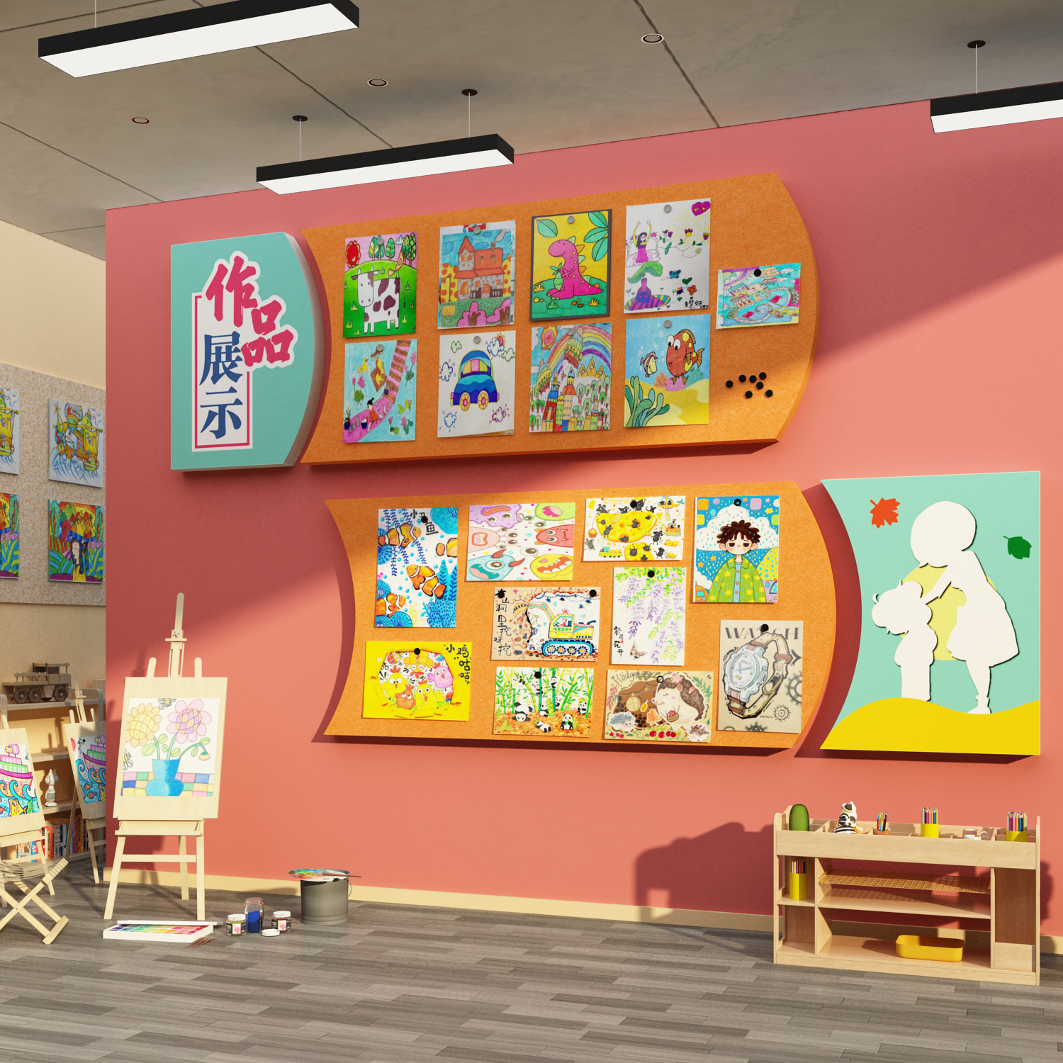 画室布置美术室教室装饰