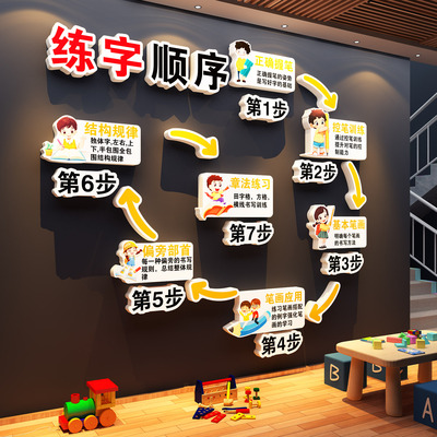练字顺序幼儿园书法教室氛围