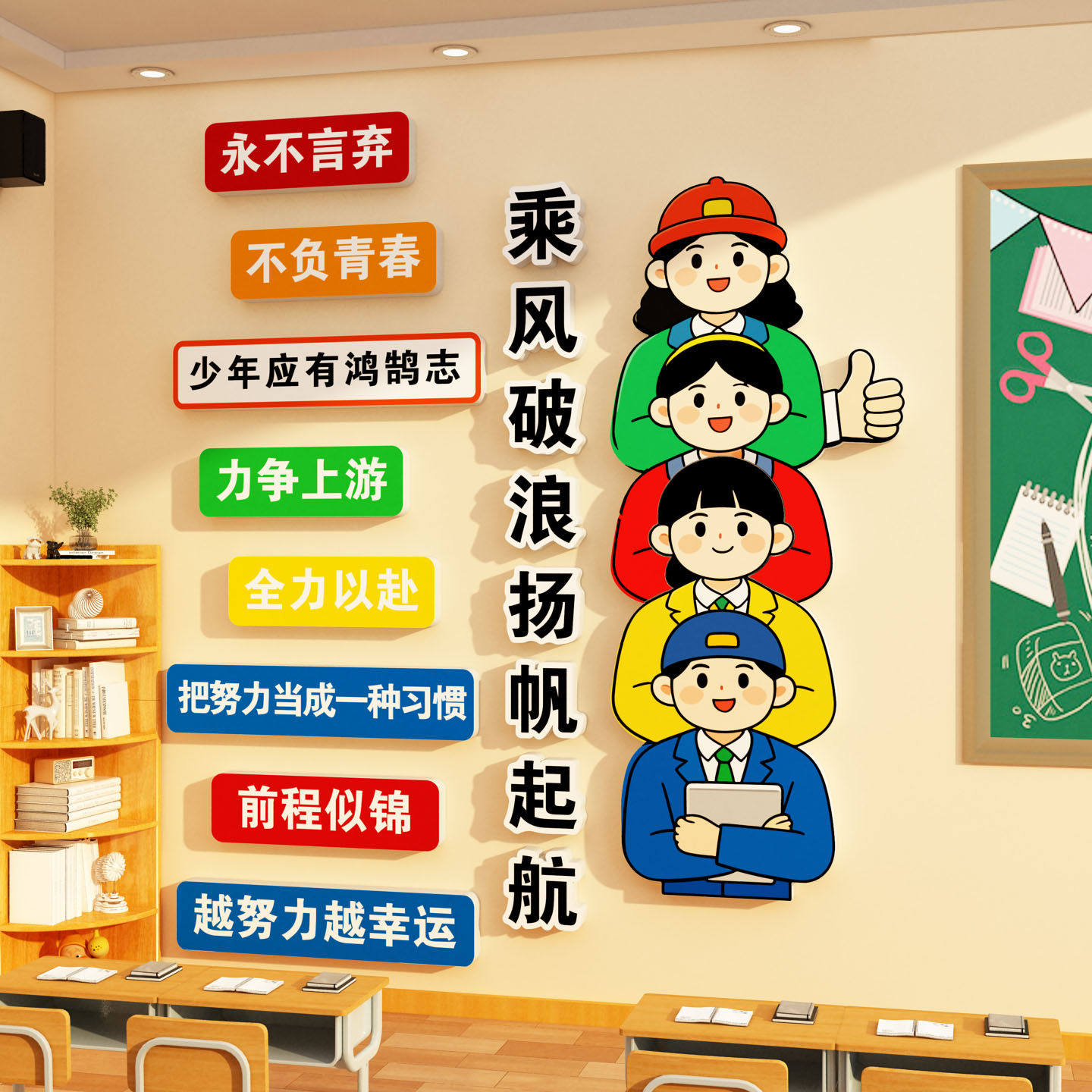 初中三高考励志教室布置