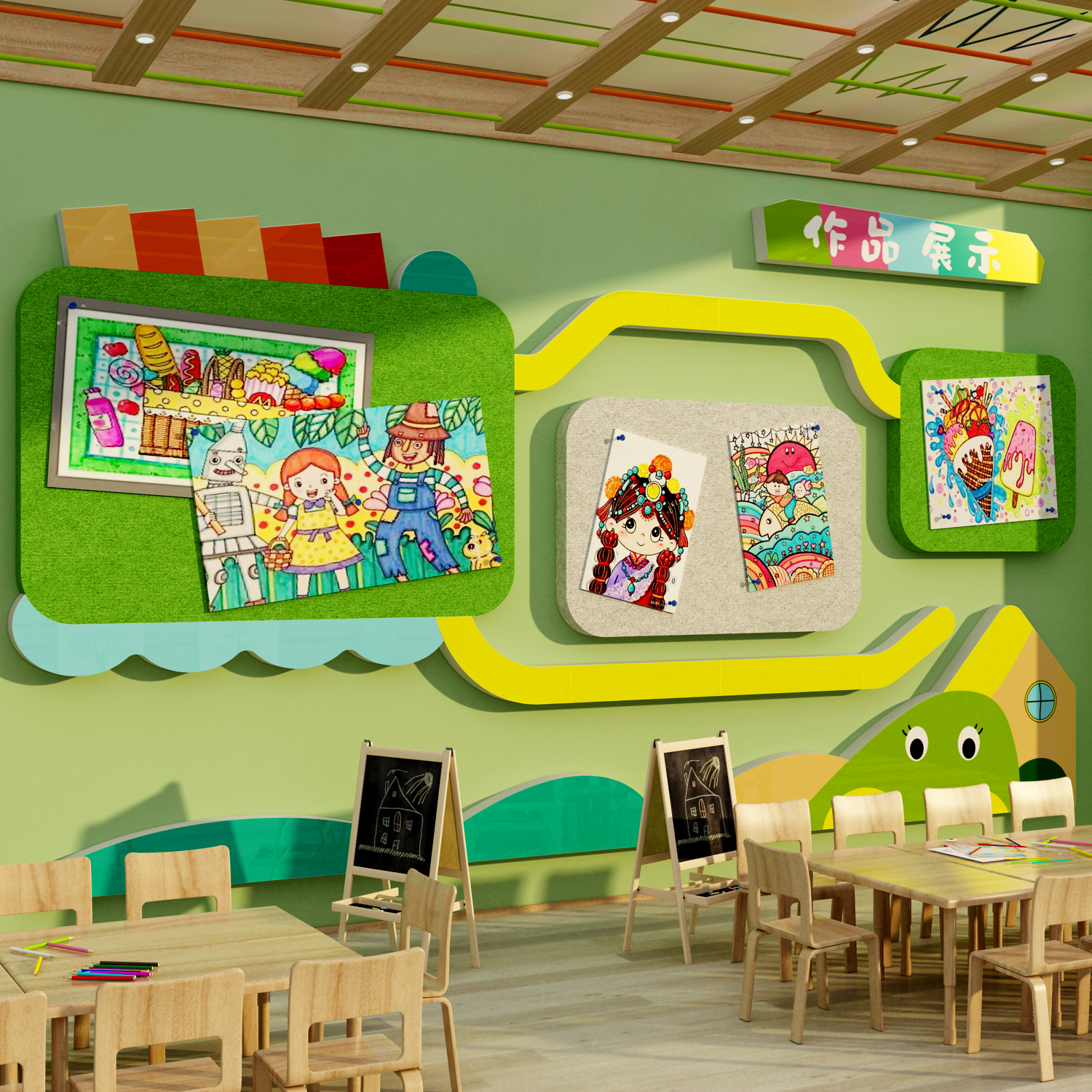 美术教室布置装饰画室