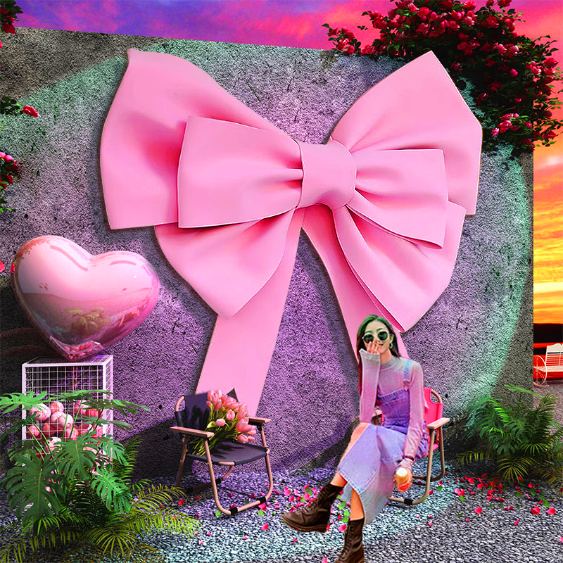 网红打卡互动拍照区大蝴蝶