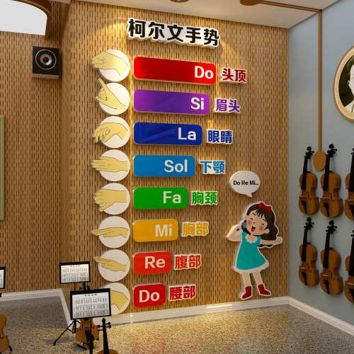 幼儿园音乐区环创墙面装饰教