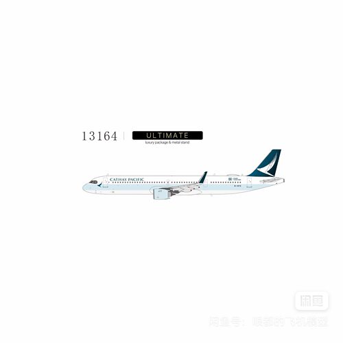 国泰航空A321neo飞机模型 比例1/400 其中有国泰80周年小彩绘