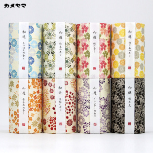 五毛人气款 桂花向日葵绿茶栀子香 日本龟山「和游系列」少烟线香