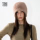 TUshu 清冷氛围感～毛绒包头帽女秋冬复古保暖百搭护耳冷帽堆堆帽