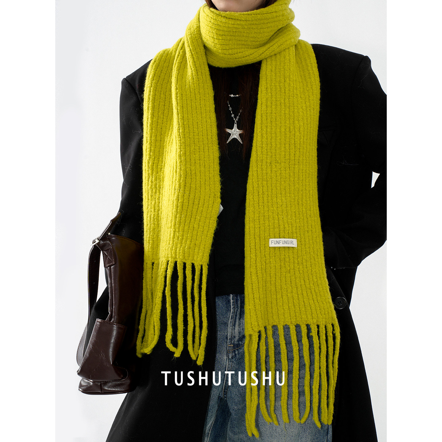 TUshu/梨利口酒～冬季氛围亮色围巾时髦保暖百搭韩系ins小众围脖,服饰配件/皮带/帽子/围巾,围巾/丝巾/披肩,淘宝优惠券,粉丝福利购,淘宝优惠卷
