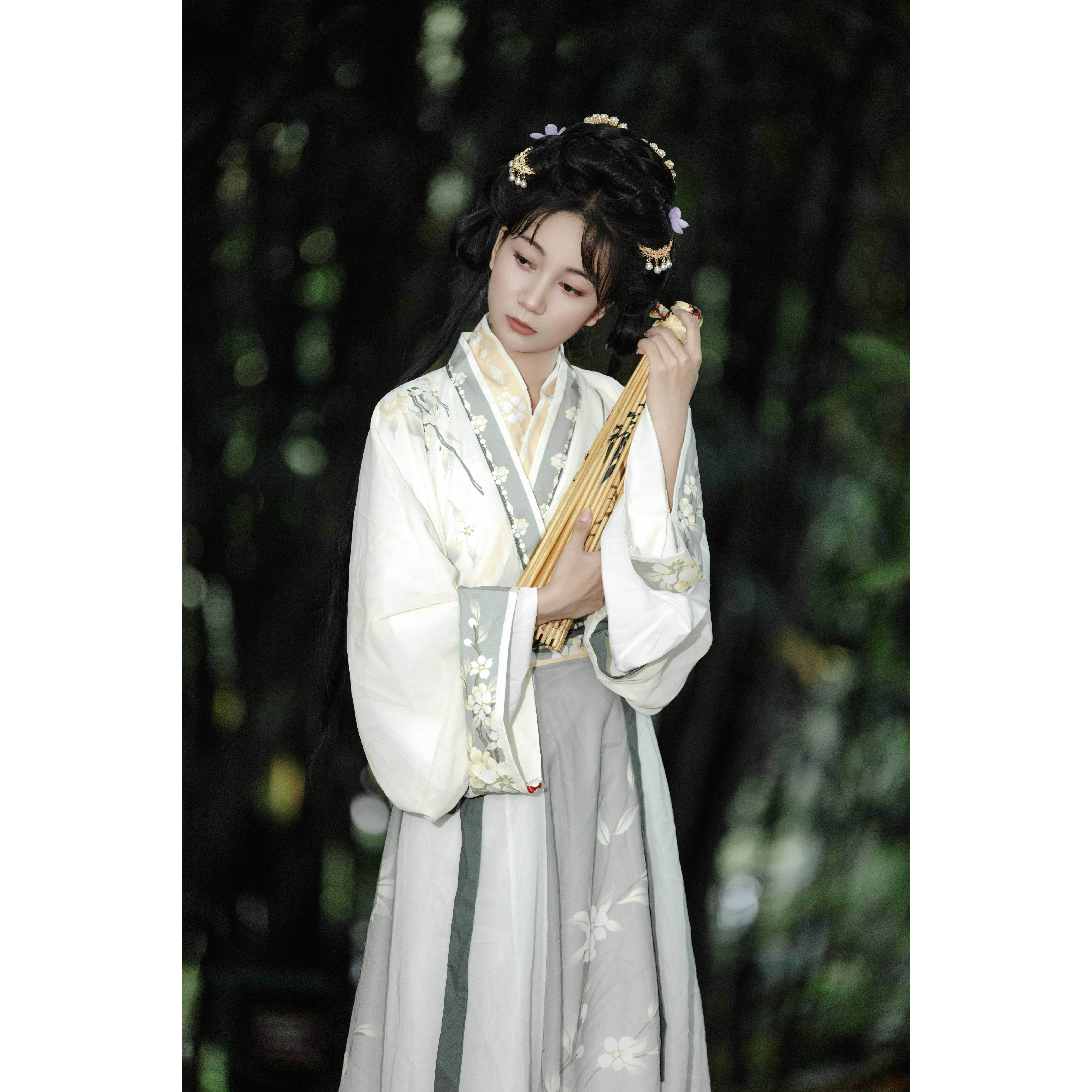正品汉服女晋制汉服中国风绣花交领齐腰襦裙
