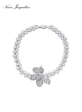 【同款朴秀荣】Nanajacqueline花园系列重工业立体花项炼女性化