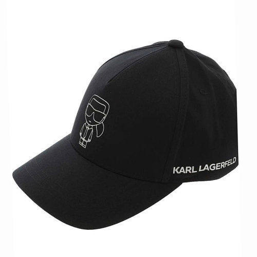 KARL LAGERFELD卡尔拉格斐 男女同款黑白色棒球帽鸭舌帽渔夫帽子