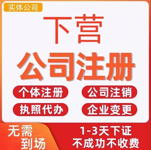 下营公司注册个体工商营业执照代办公司注销企业变更股权异常