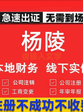 杨陵公司注册个体工商营业执照代办公司注销企业变更股权异常