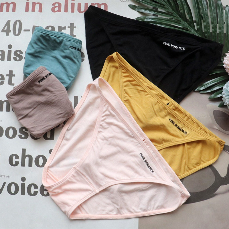 新款莫代尔内裤女细带性感三角裤低腰高弹柔软透气三角裤小香风