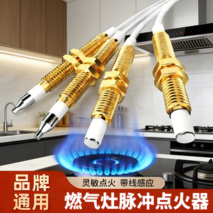 燃气灶脉冲点火器天然气通用点火针铜套感应针套装煤气打火机灶具