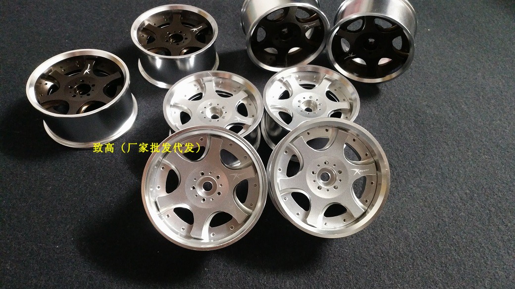 1.9 平跑 漂移全金属轮毂 +6 +9 SCX10 D90  樱花 HL/恒龙 无限