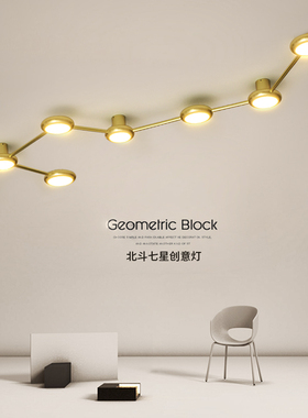 吸顶灯led超亮超薄简约客厅卧室房间关阳台创意北斗七星灯