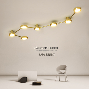吸顶灯led超亮超薄简约客厅卧室房间关阳台创意北斗七星灯