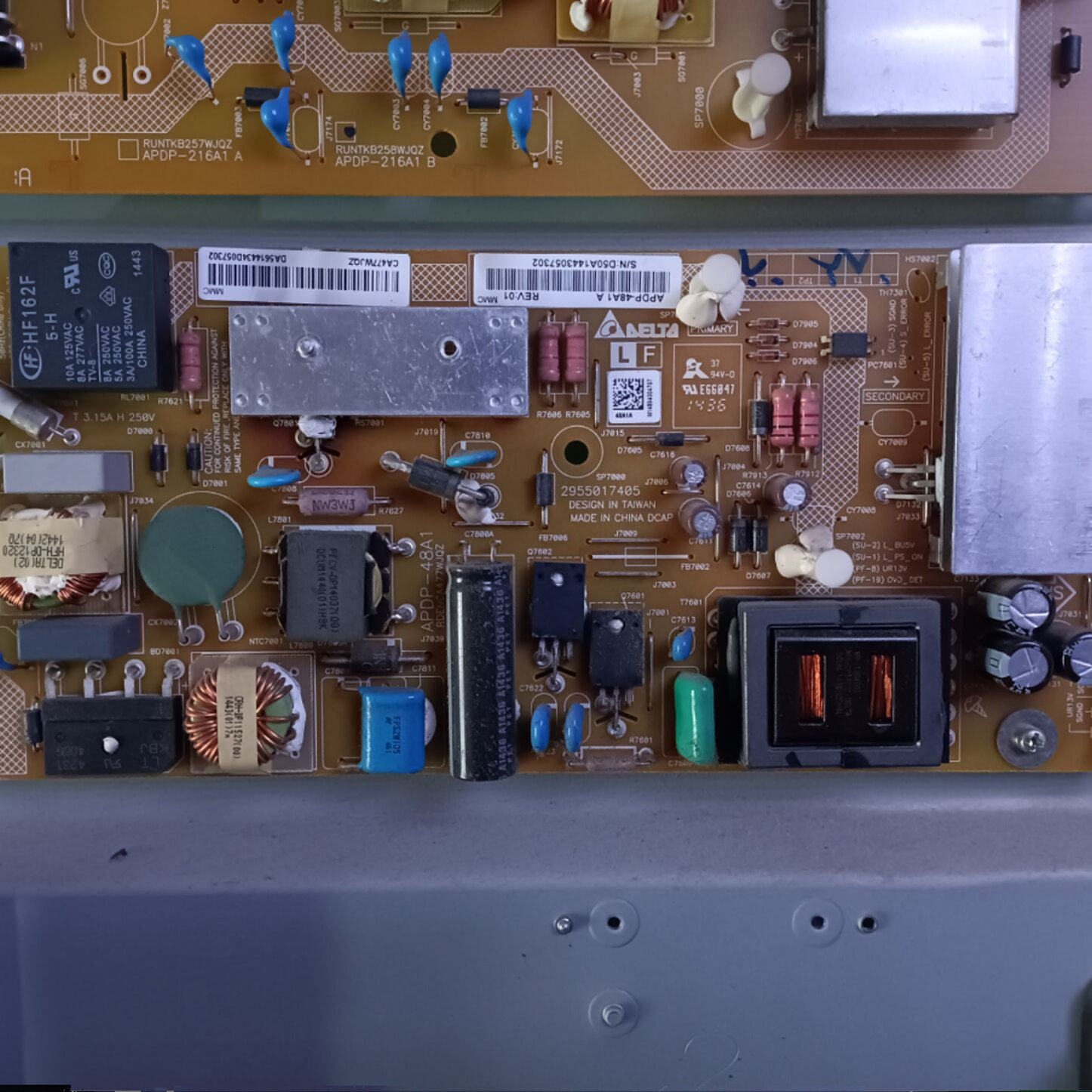 有试机图像 夏普LCD-60UE20A电源板APDP-48A1 RDENCA477WJQZ 原装