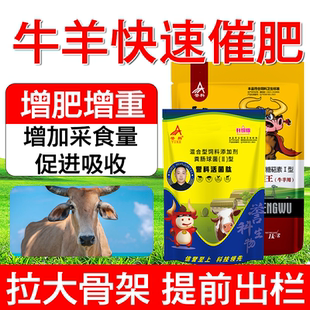 誉科膘王活菌肽黄金搭档牛羊专用拉骨架催肥促消化去控油正品标王