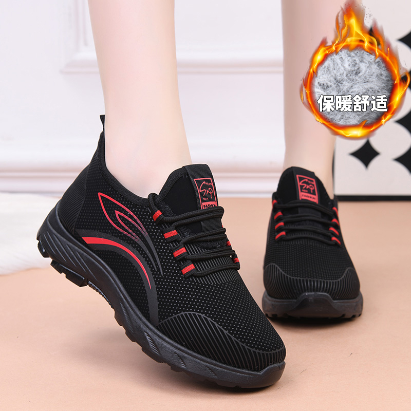 加绒老北京布鞋冬季保暖女士棉鞋