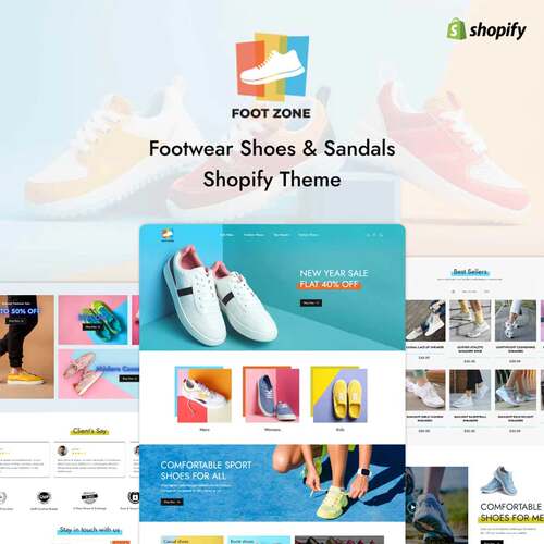 [无风险]Footzone-鞋类鞋子和凉鞋Shopify2.0主题模板