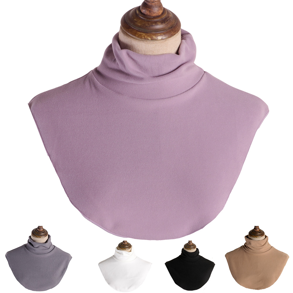 高领围脖套头打底装饰衣领防寒季