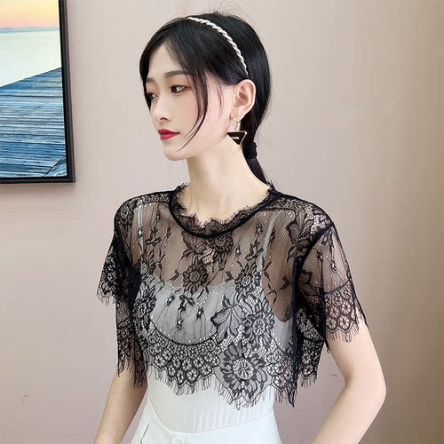 吊带裙打底衫夏季新款蕾丝罩衫