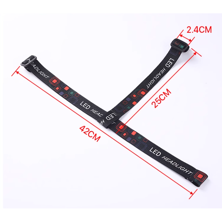 DIY头灯套灯带头带头灯矿灯头配件n头灯松紧带头灯绳一字带可批发