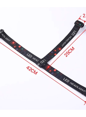 DIY头灯套灯带头带头灯矿灯头配件n头灯松紧带头灯绳一字带可批发
