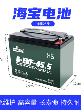 电动车海宝电池电瓶12V48V60V72V52A58A蓄电池三轮车二轮车