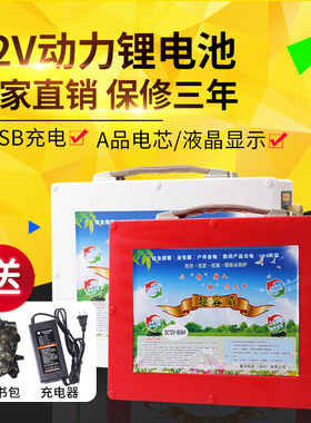 锂电池12v伏大容量60ah100安