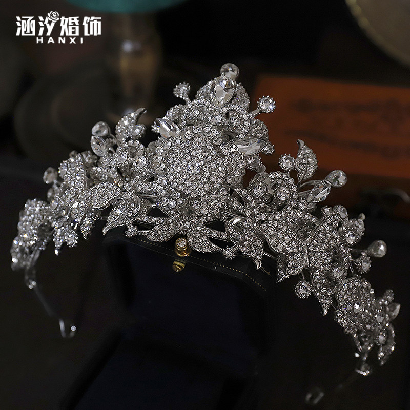 涵汐新款合金轻奢组合立体皇冠