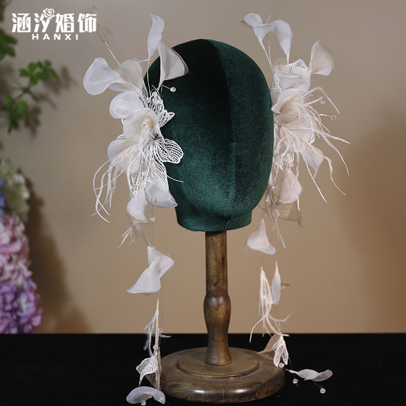 涵汐新款森系鲜明绢纱流苏对夹