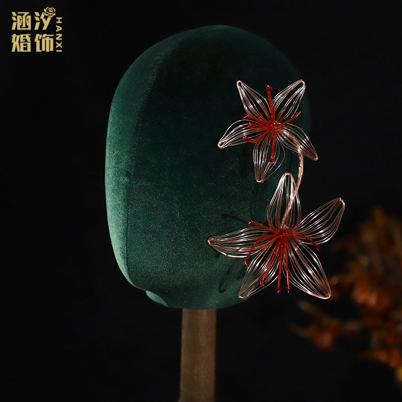 涵汐新款清冷感立体镂空发饰