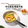 莱德斯聚芯钛陶瓷不粘锅家用牛排煎锅煎蛋煎饼烙饼平底锅中心聚油