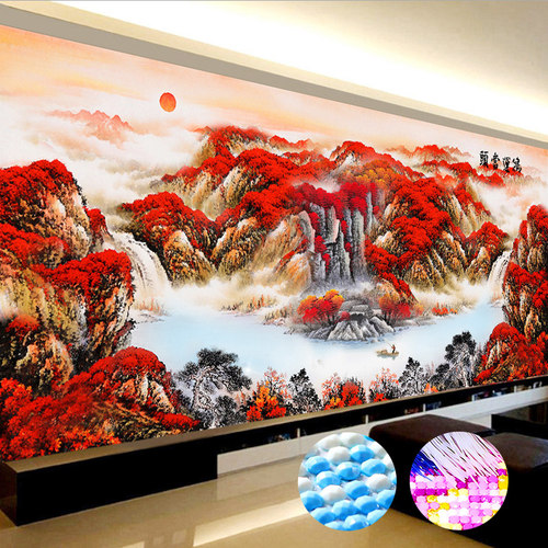 5d钻石画2026新款满钻高级手工diy鸿运当头点贴画客厅大气十字绣