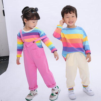 六一儿童演出服装女童帅夏季小班幼儿园毕业舞蹈服男孩表演服装酷