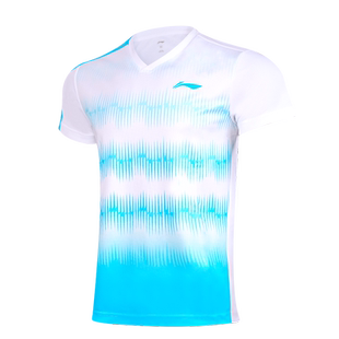 李宁羽毛球服女裙短裤运动男套装短袖上衣2024新款速干定制半身裙