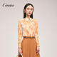 女日常通勤气质上衣 黄花百搭简约衬衫 CONATUS 珂尼蒂思年秋季