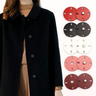 金属暗扣女羊绒大衣子母扣隐形摁扣皮草外套按扣彩色搭扣圆形扣子