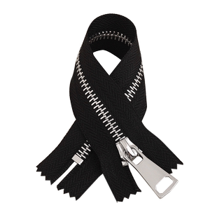 衣服金属拉链5号双头双开羽绒服拉锁单开口金属铜夹克外套长拉链