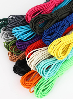 家用松紧带绳圆形彩色高弹力橡皮筋跳皮筋裤腰裤头收缩带辅料