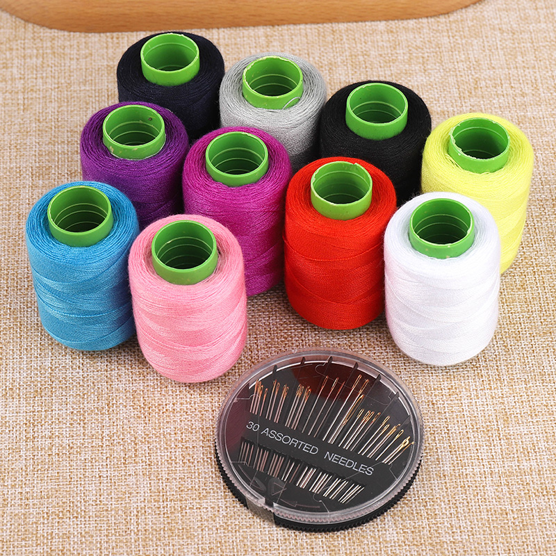 家用手缝线手工缝衣线黑线针线