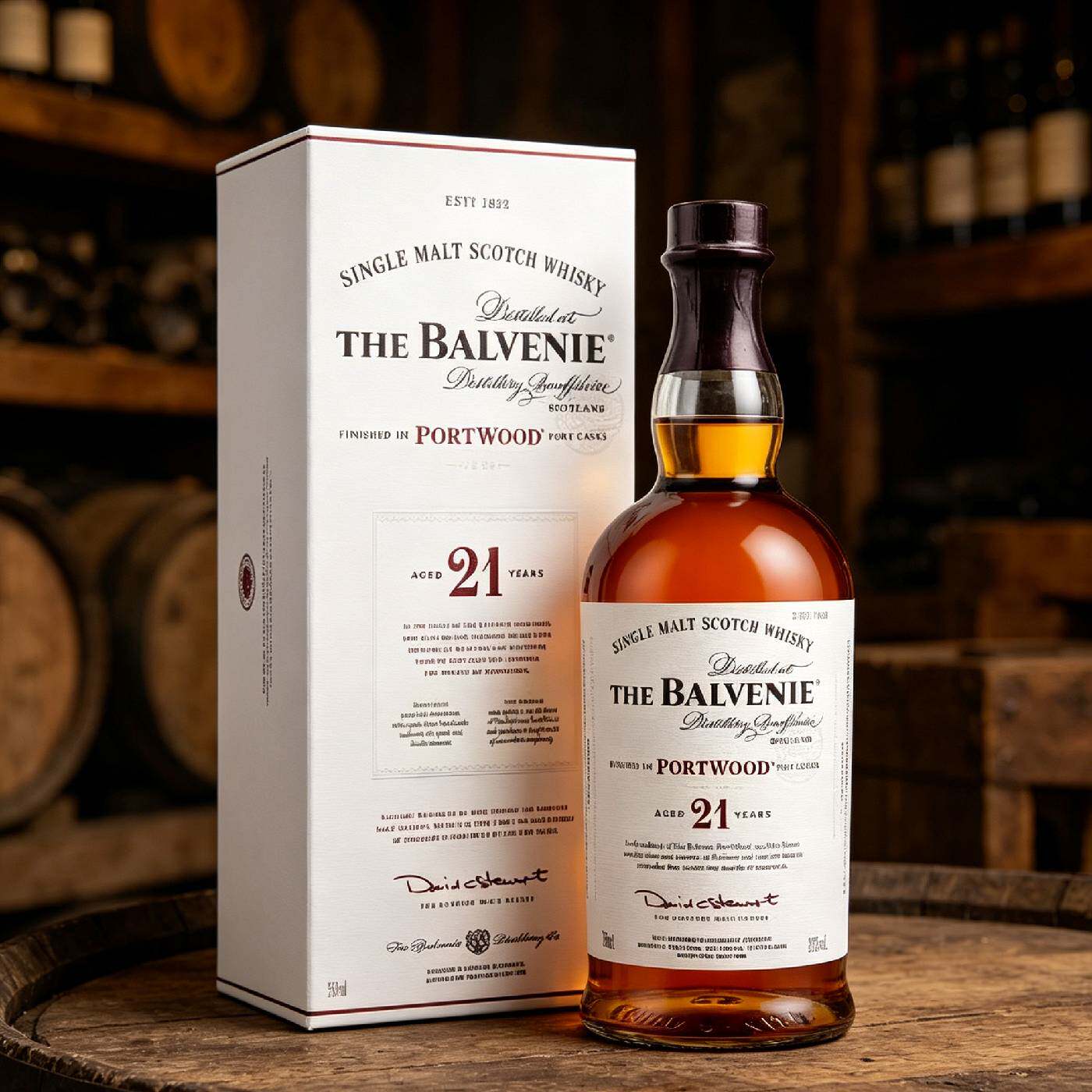 国行 百富21年单一纯麦威士忌波特桶陈酿700ml英国洋酒Balvenie