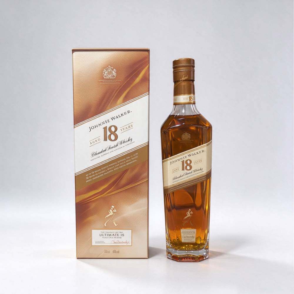 清仓行货 尊尼获加18年苏格兰调和威士忌铂金Johnnie Walker750ml